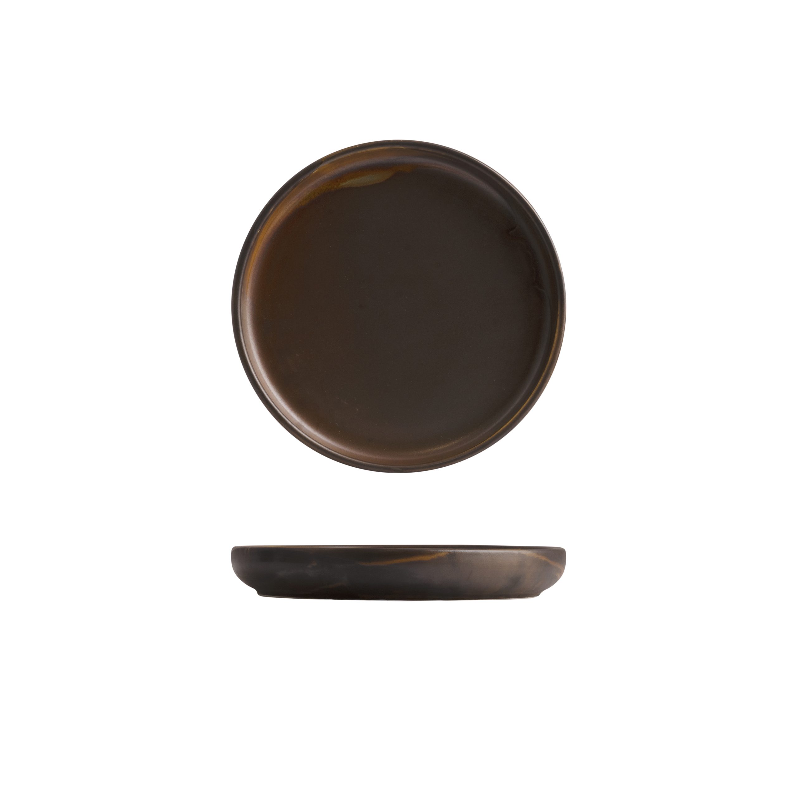 Moda Porcelain Rust Stacka Round Plate - 210mm (Pack of 6)