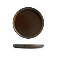 Moda Porcelain Rust Stacka Round Plate - 260mm (Pack of 3)