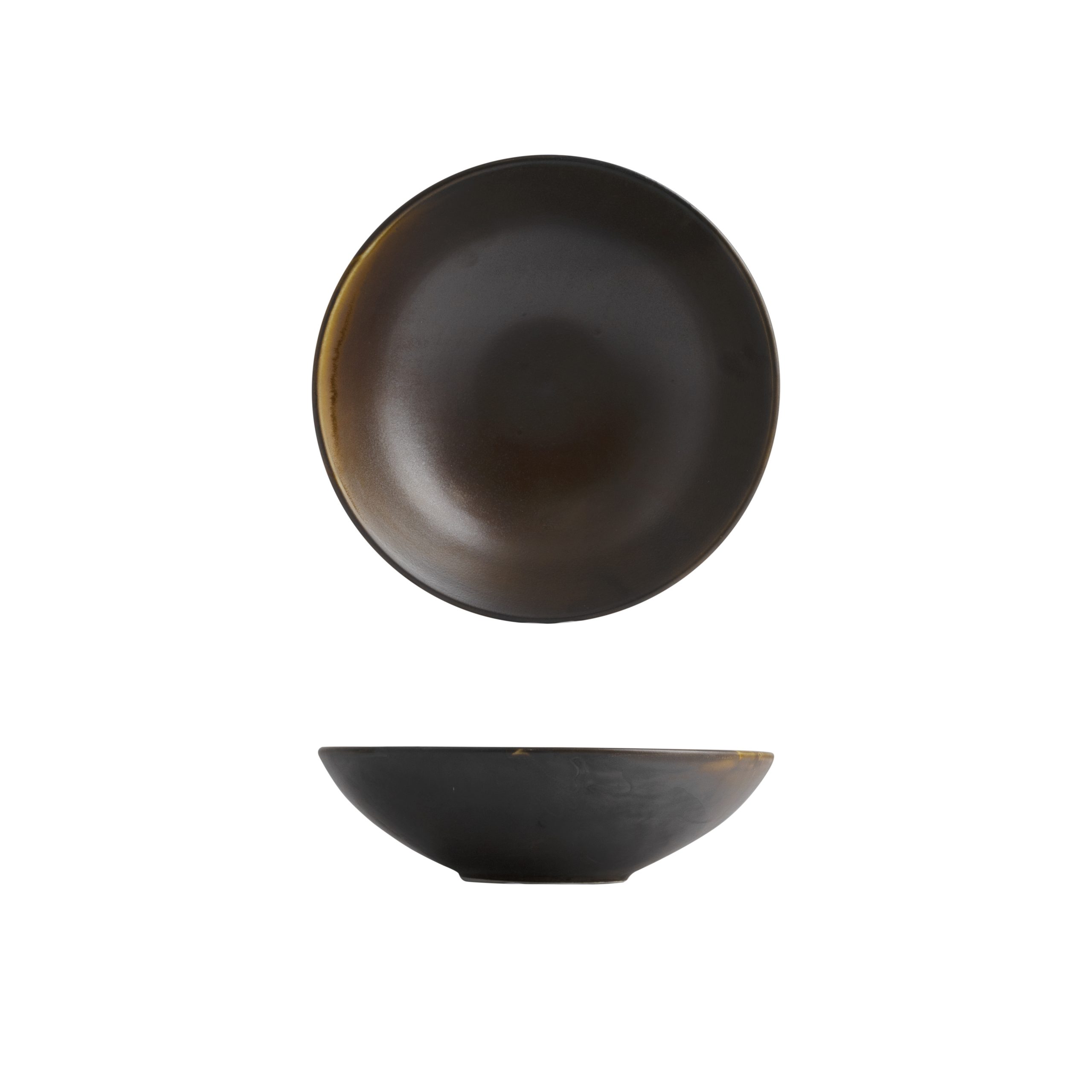 Moda Porcelain Rust Round Deep Bowl - 845ml (Pack of 6)