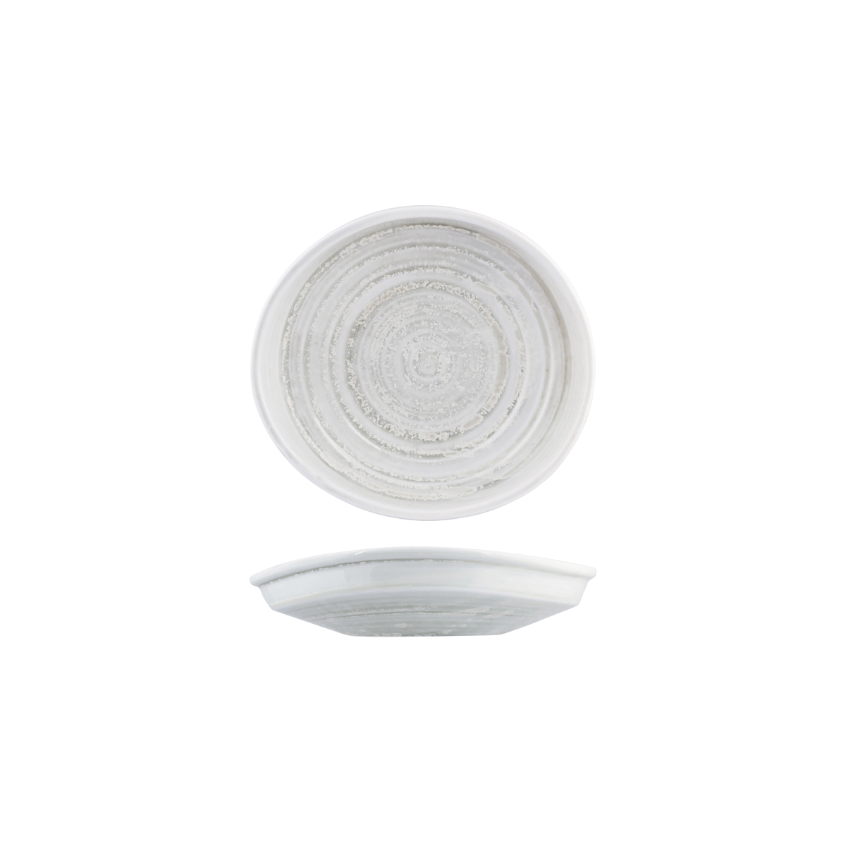 Moda Porcelain Willow Organic Bowl / Plate - 205x190mm (Pack of 6)
