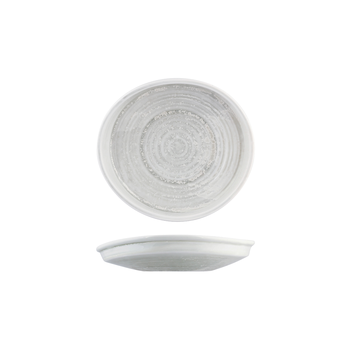 Moda Porcelain Willow Organic Bowl / Plate - 225x205mm (Pack of 6)
