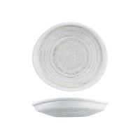 Moda Porcelain Willow Organic Bowl / Plate - 255x235mm (Pack of 6)