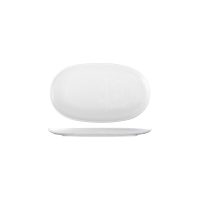 Moda Porcelain Willow Oval Coupe Plate - 250x150mm (Pack of 6)