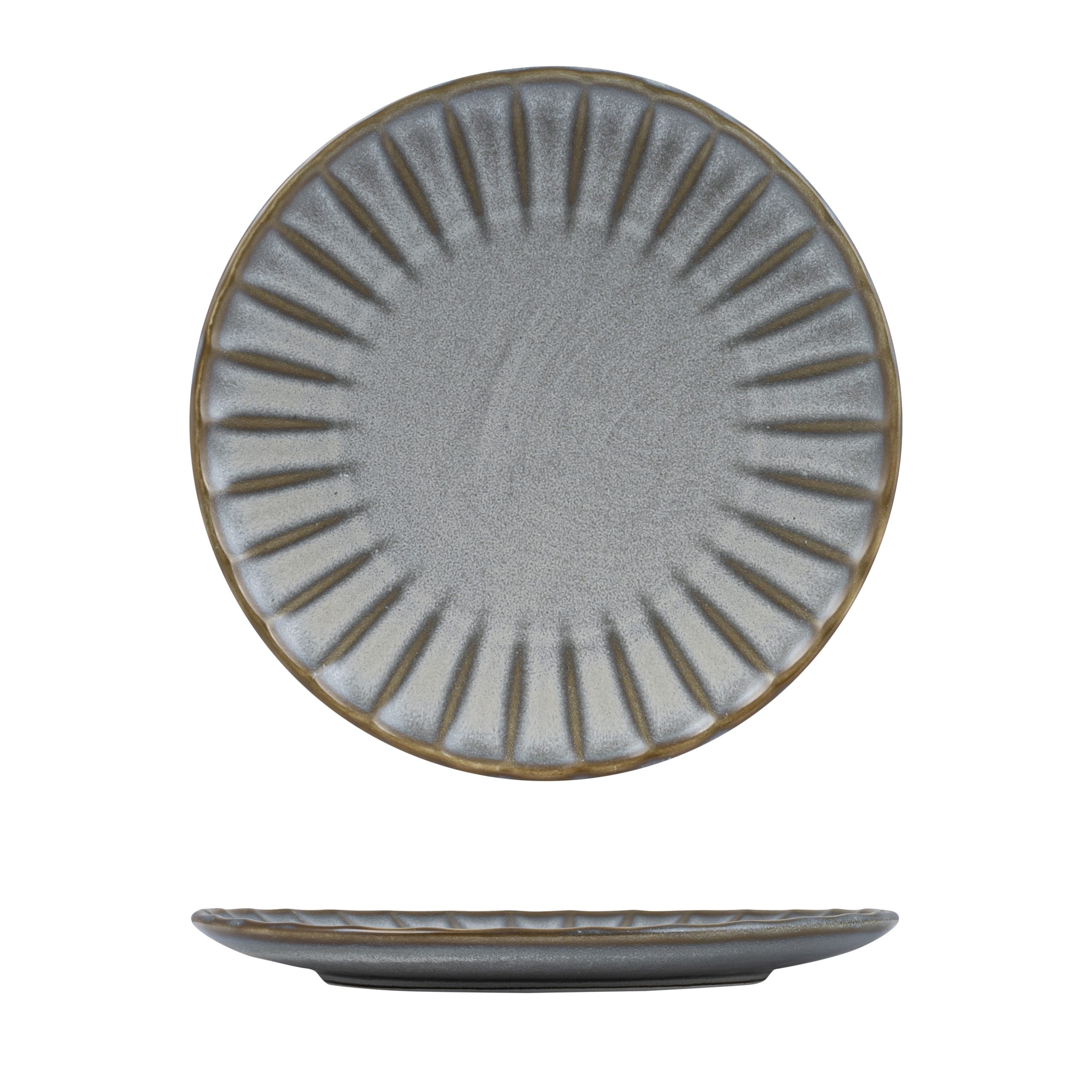 Moda Porcelain Chic Scalloped Round Plate - 260mm (Pack of 4)