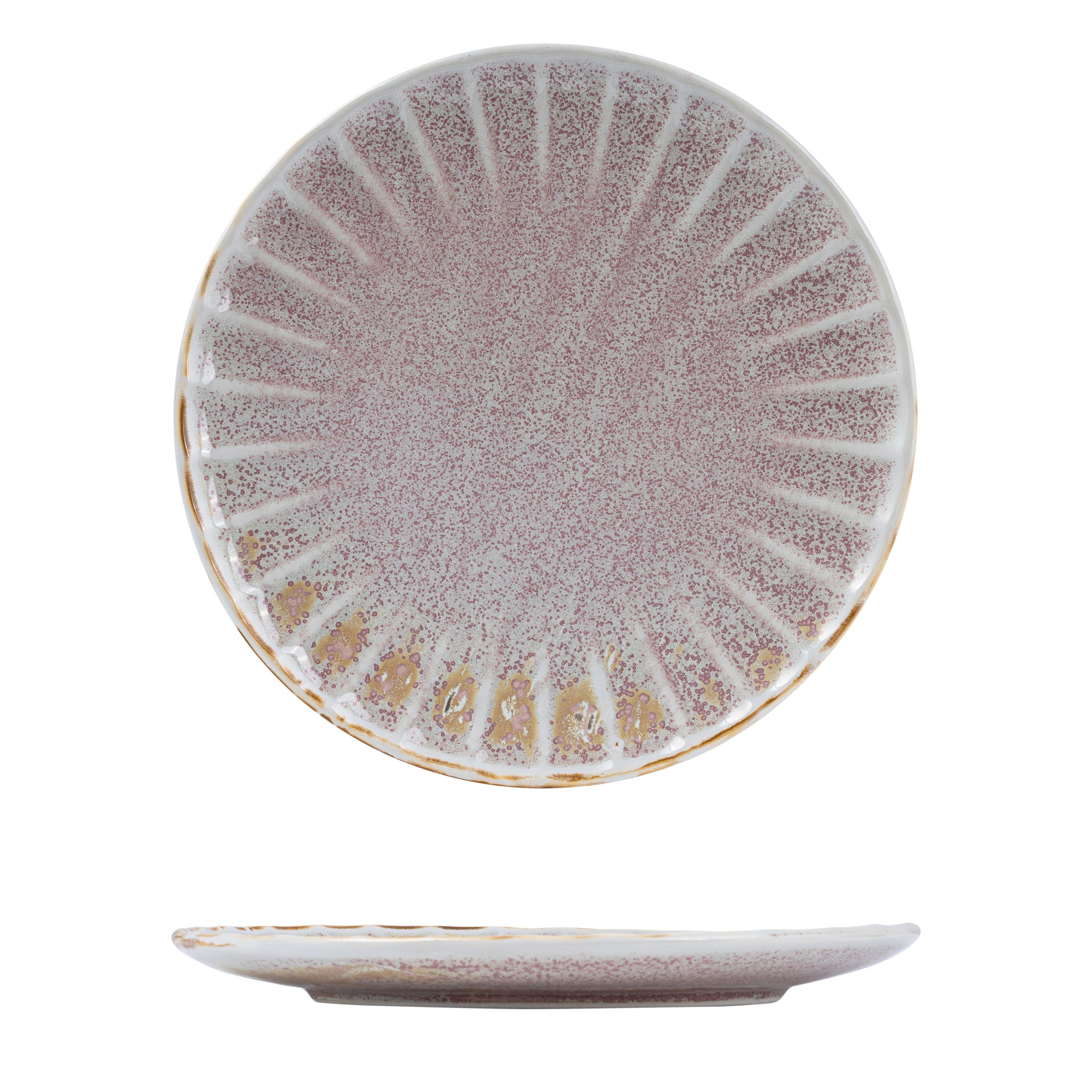 Moda Porcelain Icon Scalloped Round Plate - 260mm (Pack of 4)