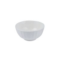 Moda Porcelain Snow Scalloped Round Bowl - 295ml (Pack of 4)