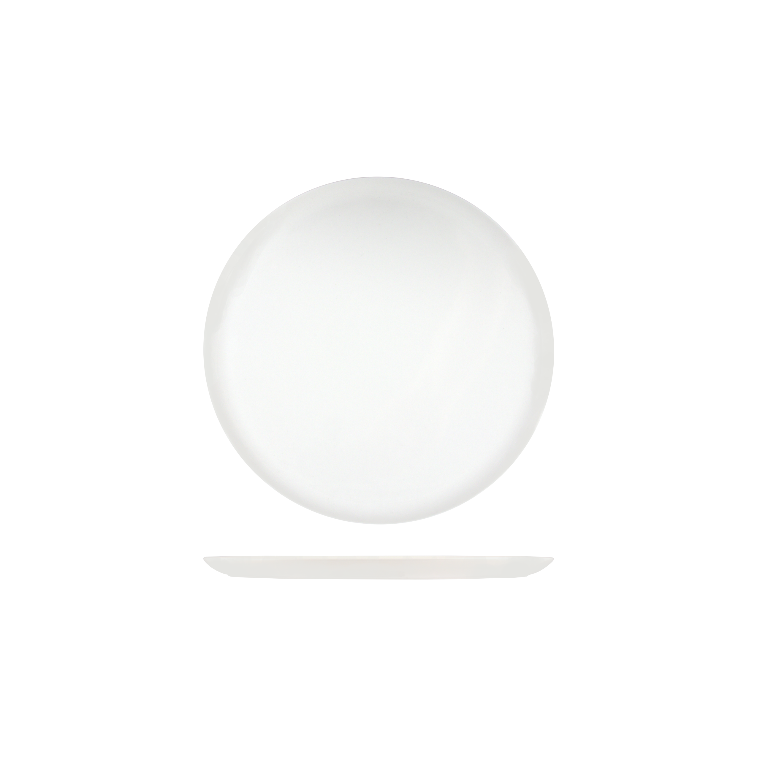 Porland Grazia Round Flat Plate - 180mm - White (Pack of 6)