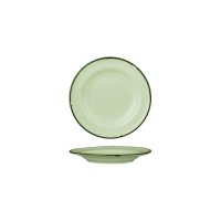 Luzerne Tintin Green With Green Line - Round Plate - Wide Rim - 170mm (Pack of 6)
