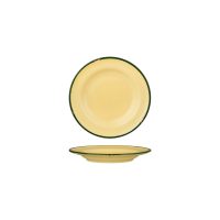 Luzerne Tintin Sand With Green Line - Round Plate - Wide Rim - 170mm (Pack of 6)
