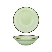 Luzerne Tintin Green With Green Line - Round Deep Bowl - 545ml (Pack of 3)