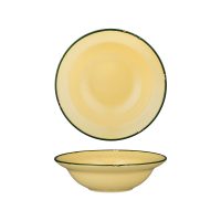 Luzerne Tintin Sand With Green Line - Round Deep Bowl - 545ml (Pack of 3)