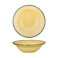 Luzerne Tintin Sand With Green Line - Round Deep Bowl - 728ml (Pack of 3)