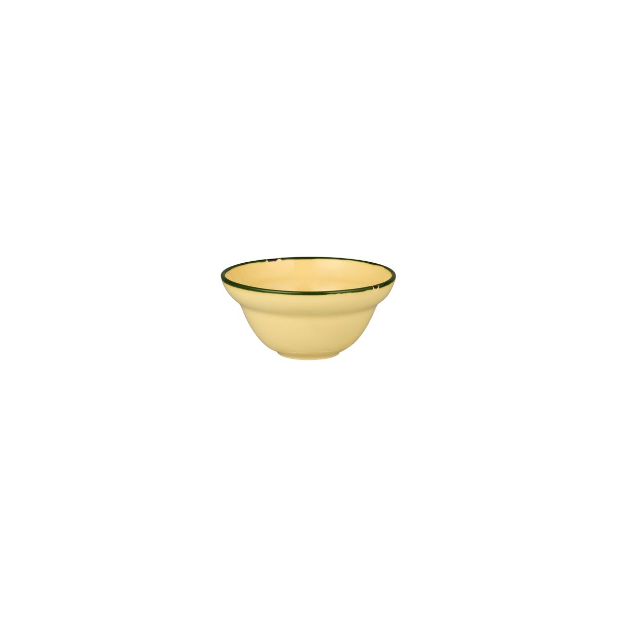 Luzerne Tintin Sand With Green Line - Round Deep Bowl - 228ml (Pack of 6)