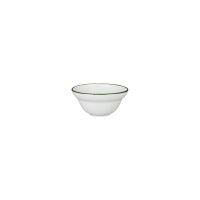 Luzerne Tintin White With Green Line - Round Deep Bowl - 228ml (Pack of 6)