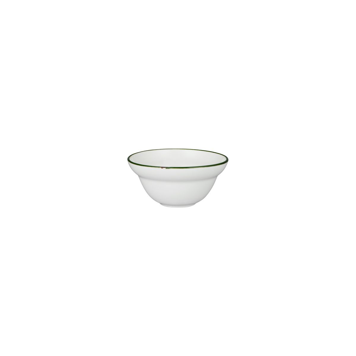 Luzerne Tintin White With Green Line - Round Deep Bowl - 228ml (Pack of 6)