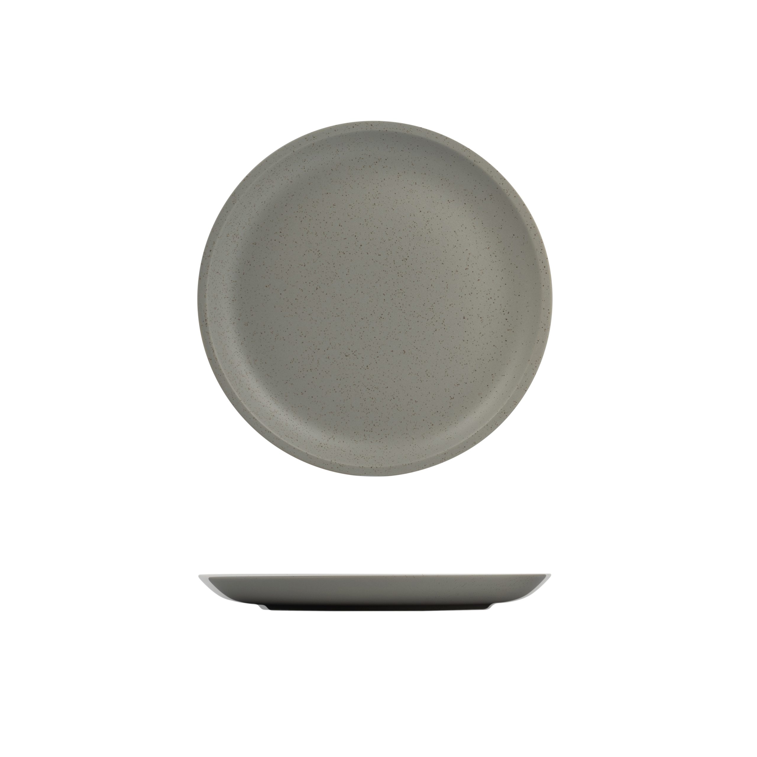 Luzerne Dune Ash Round Coupe Plate - 231mm (Pack of 4)
