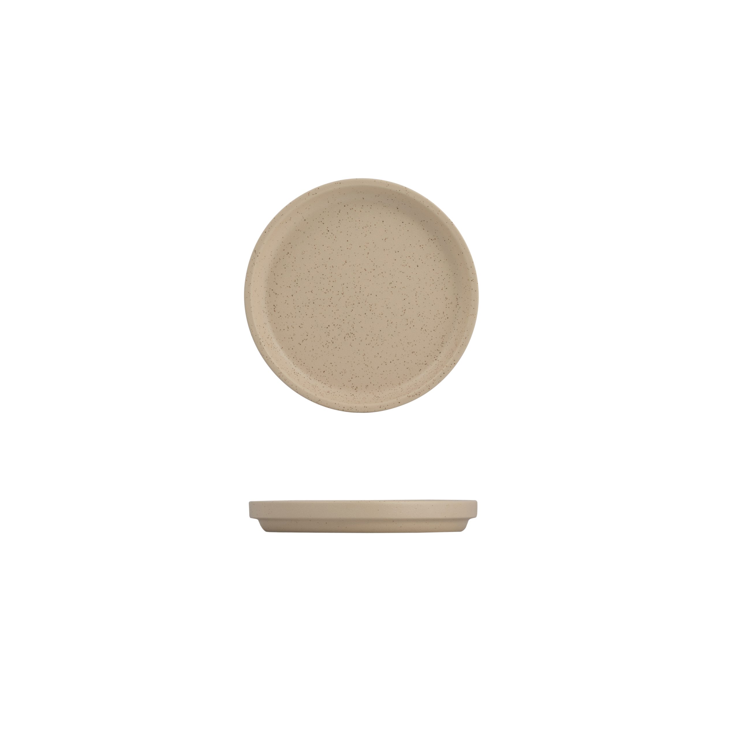 Luzerne Dune Clay Round Stackable Plate - 160mm (Pack of 6)