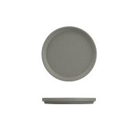 Luzerne Dune Ash Round Stackable Plate - 200mm (Pack of 6)