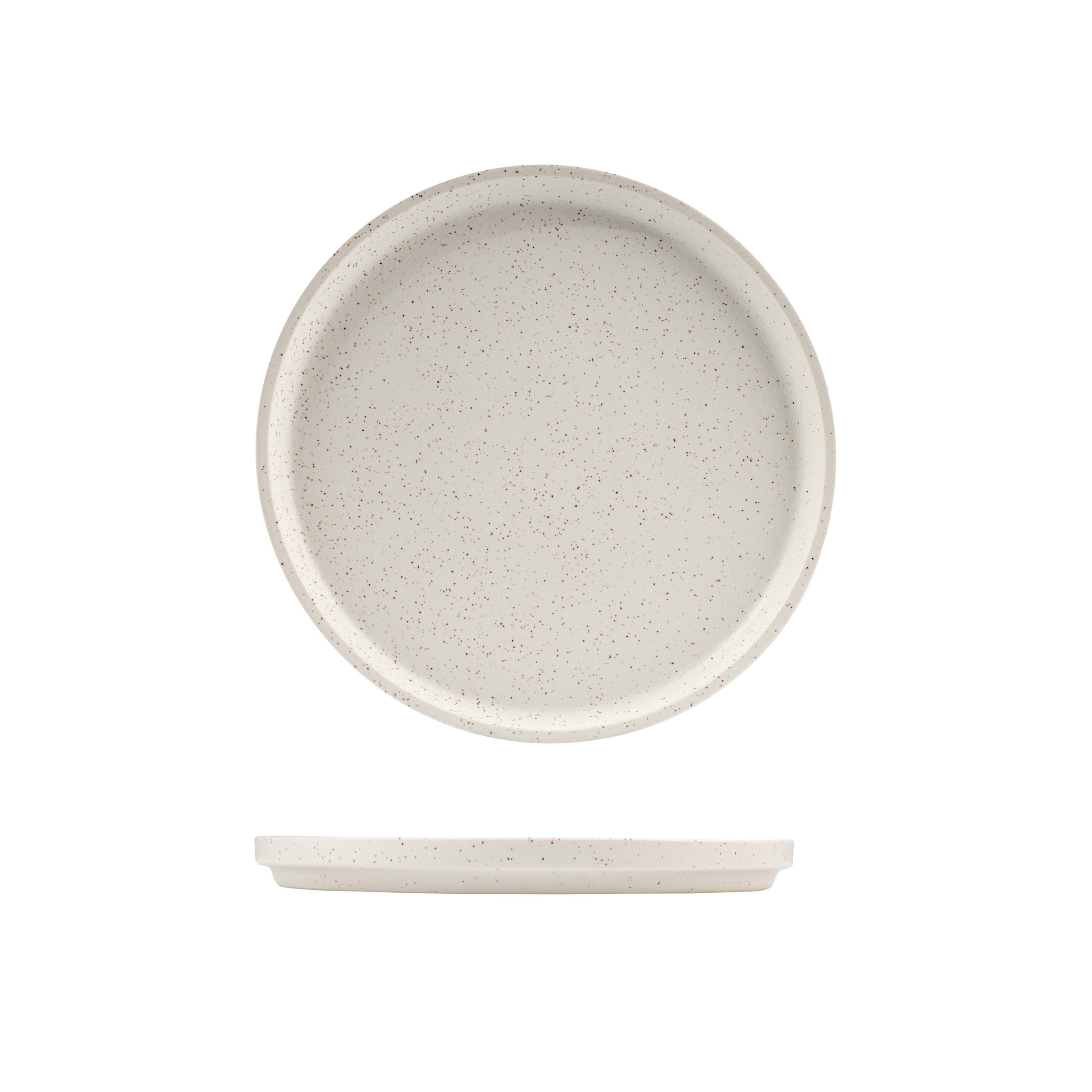 Luzerne Dune Shell Round Stackable Plate - 235mm (Pack of 3)