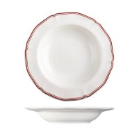 Luzerne Astoria Rosewood Scalloped Soup / Pasta Bowl - Wide Rim - 530ml (Pack of 4)