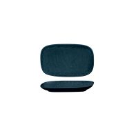 Luzerne Linen Matte Blue Rectangular Share Plate - 175x110mm (Pack of 6)