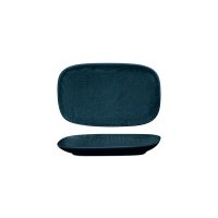 Luzerne Linen Matte Blue Rectangular Share Plate - 215x135mm (Pack of 6)