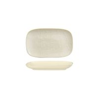 Luzerne Linen Reactive White Rectangular Share Plate - 215x135mm (Pack of 6)