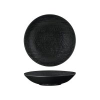Luzerne Linen Matte Black Share Bowl - 490ml (Pack of 4)
