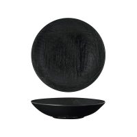 Luzerne Linen Matte Black Share Bowl - 700ml (Pack of 4)