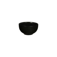 Luzerne Linen Matte Black Round Bowl - 205ml (Pack of 6)