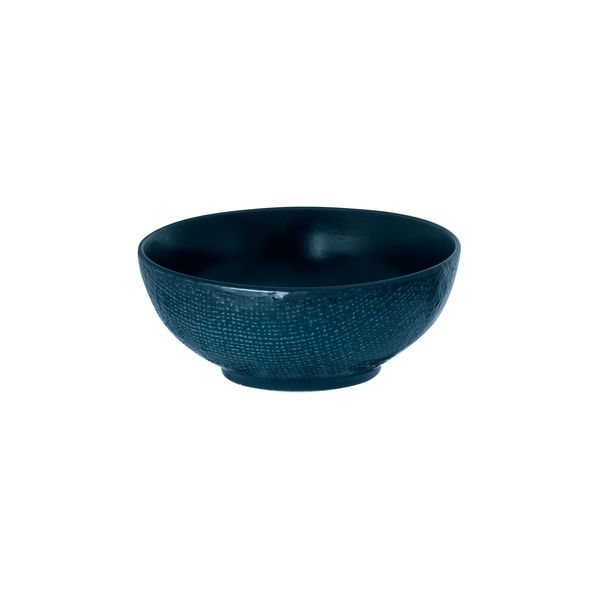 Luzerne Linen Matte Blue Round Bowl - 525ml (Pack of 6)