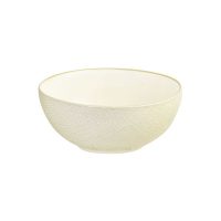 Luzerne Linen Reactive White Round Bowl - 970ml (Pack of 4)