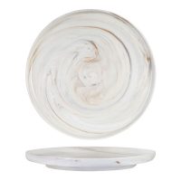 Luzerne Signature Marble Walled Round Plate - 330mm (Pack of 2)