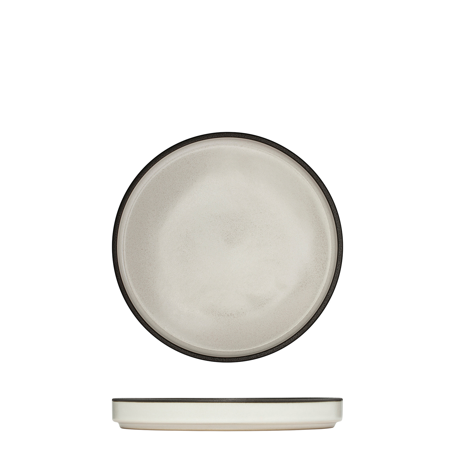 Luzerne Mod Dusted White Round Stackable Plate - 160mm (Pack of 6)