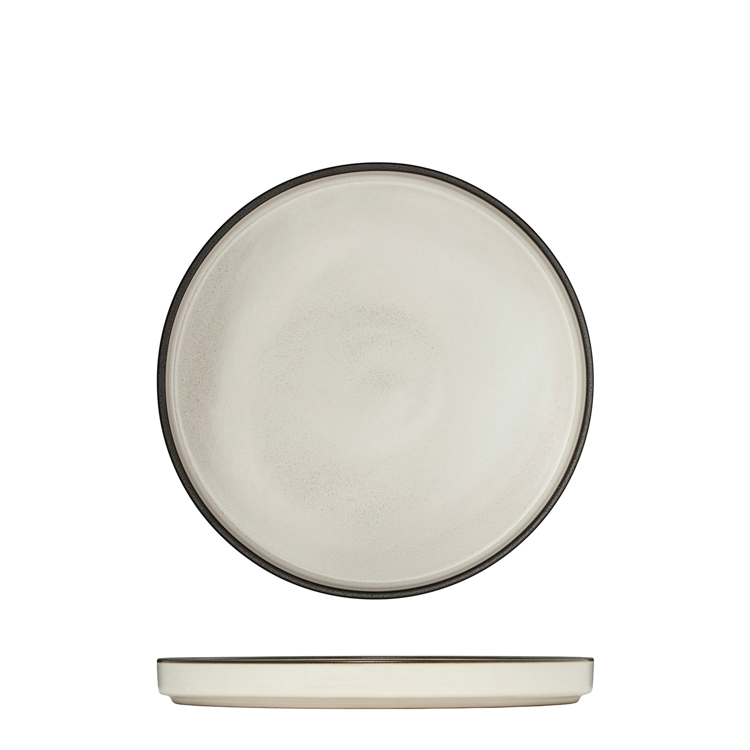 Luzerne Mod Dusted White Round Stackable Plate - 200mm (Pack of 4)