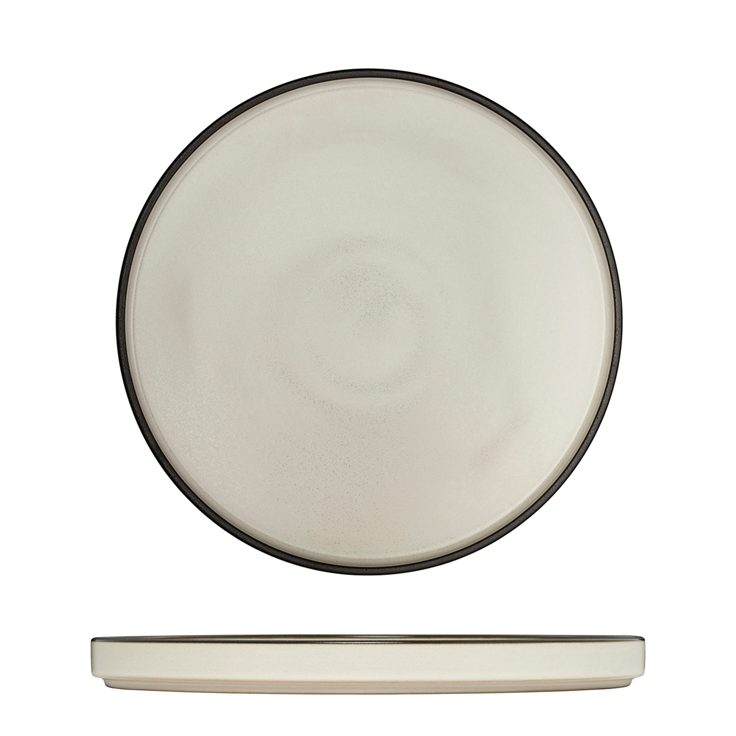 Luzerne Mod Dusted White Round Stackable Plate - 235mm (Pack of 4)