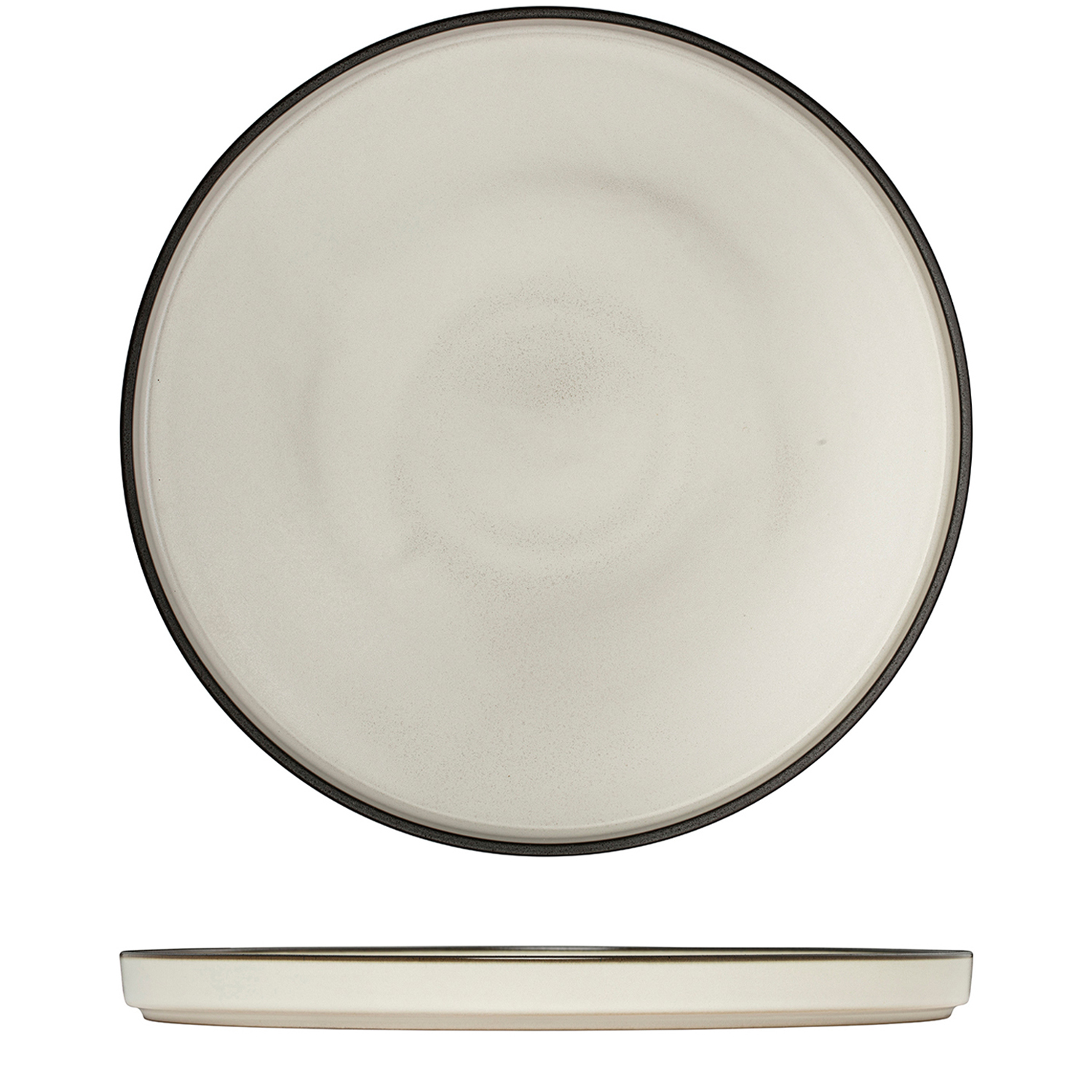 Luzerne Mod Dusted White Round Stackable Plate - 270mm (Pack of 3)