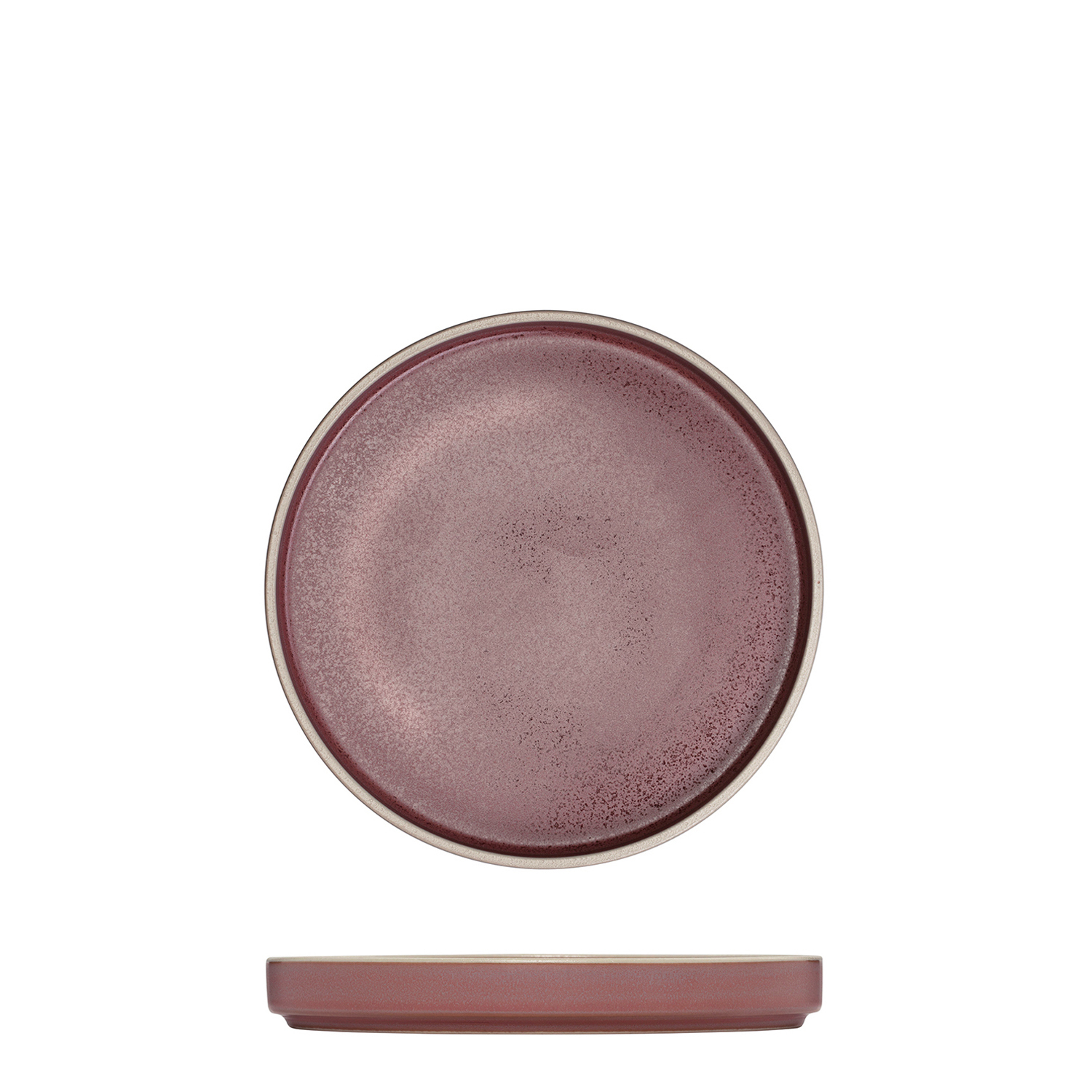 Luzerne Mod Smokey Plum Round Stackable Plate - 160mm (Pack of 6)