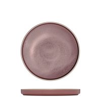 Luzerne Mod Smokey Plum Round Stackable Plate - 200mm (Pack of 4)