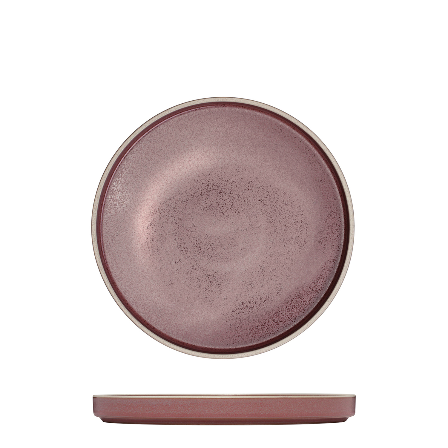 Luzerne Mod Smokey Plum Round Stackable Plate - 200mm (Pack of 4)