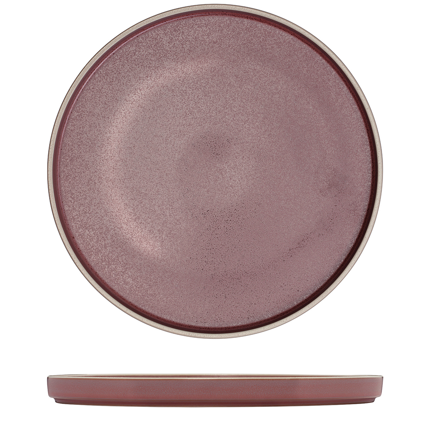 Luzerne Mod Smokey Plum Round Stackable Plate - 270mm (Pack of 3)