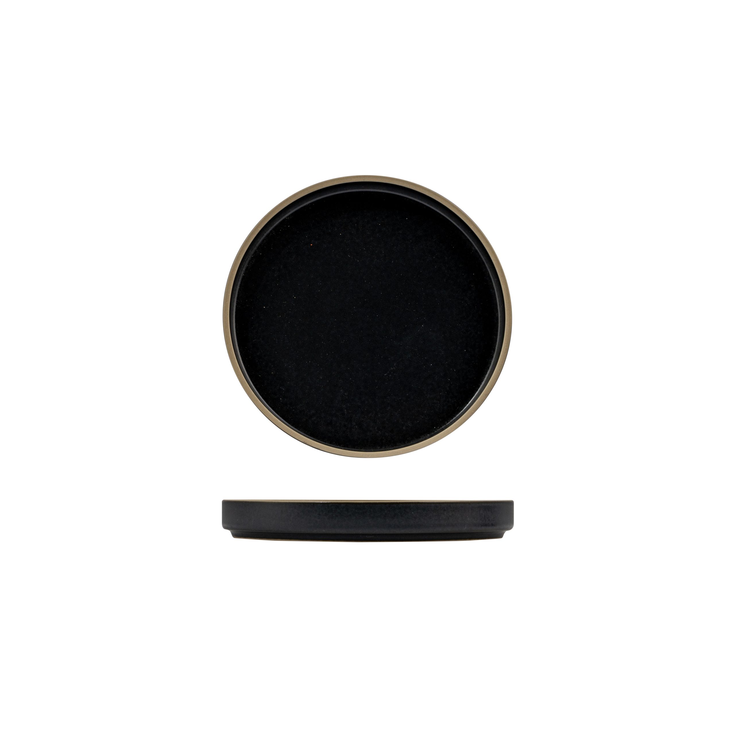 Luzerne Mod Midnight Round Stackable Plate - 160mm (Pack of 6)