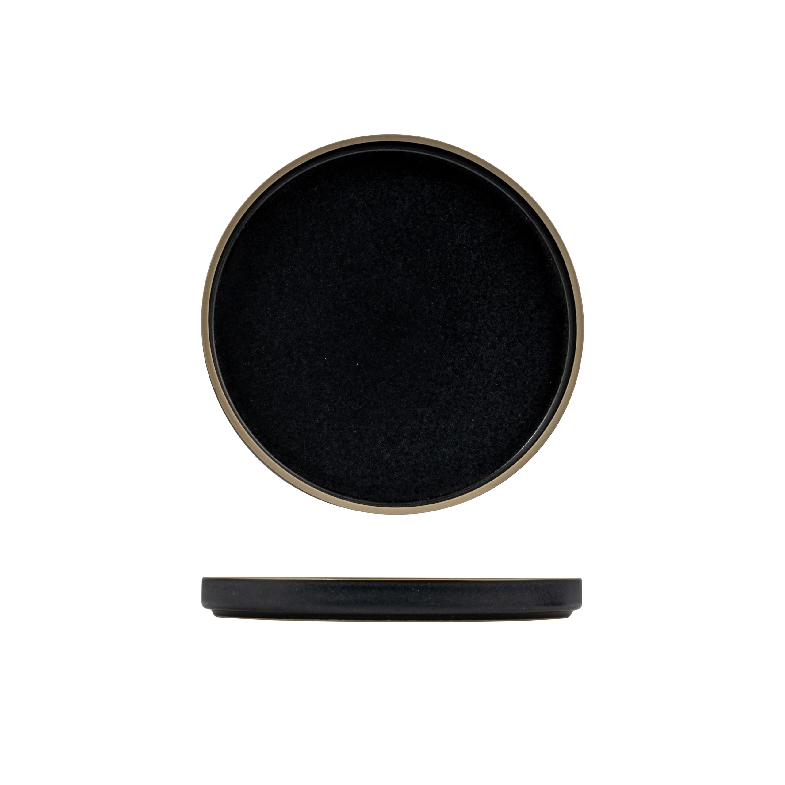 Luzerne Mod Midnight Round Stackable Plate - 200mm (Pack of 4)