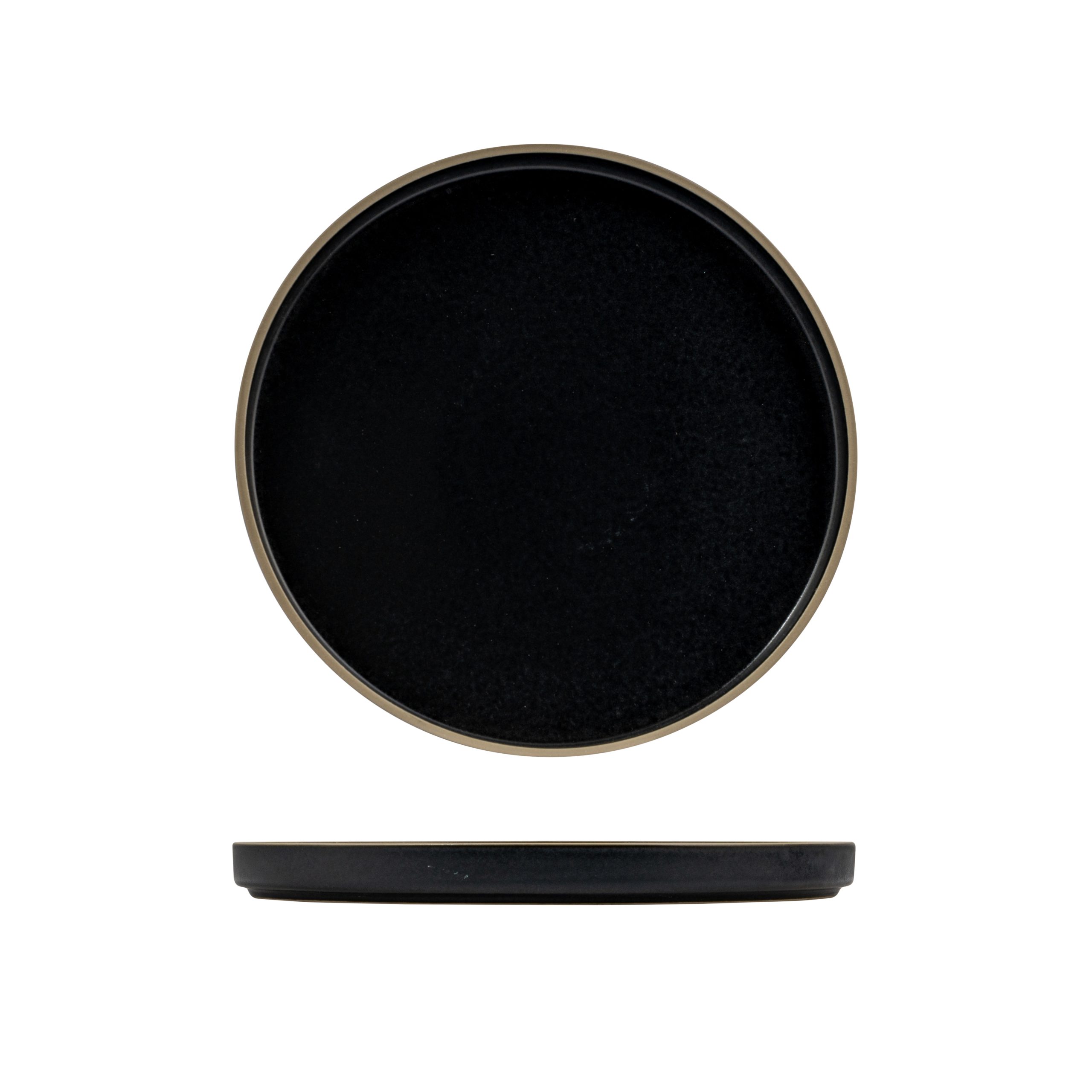 Luzerne Mod Midnight Round Stackable Plate - 235mm (Pack of 4)