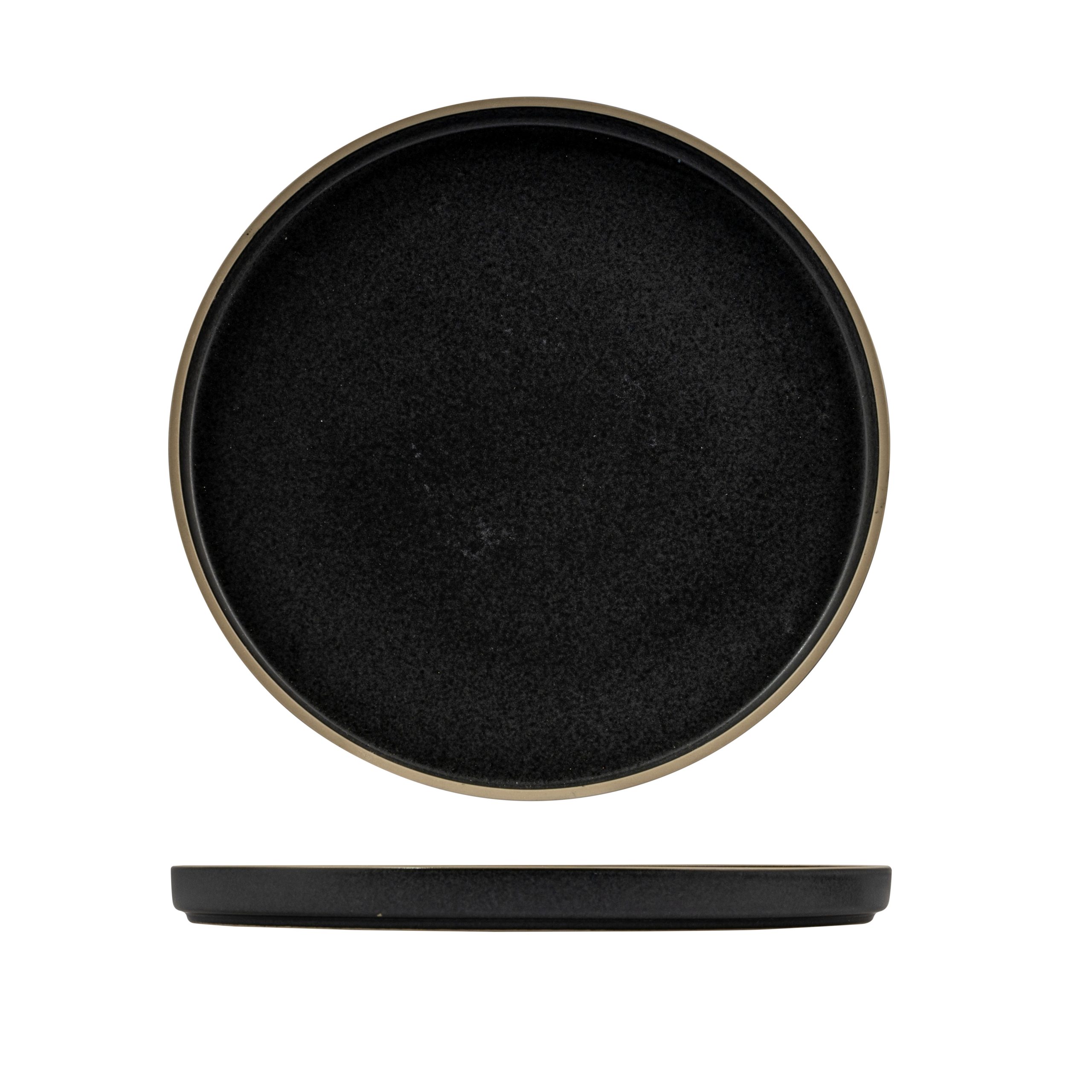 Luzerne Mod Midnight Round Stackable Plate - 270mm (Pack of 3)