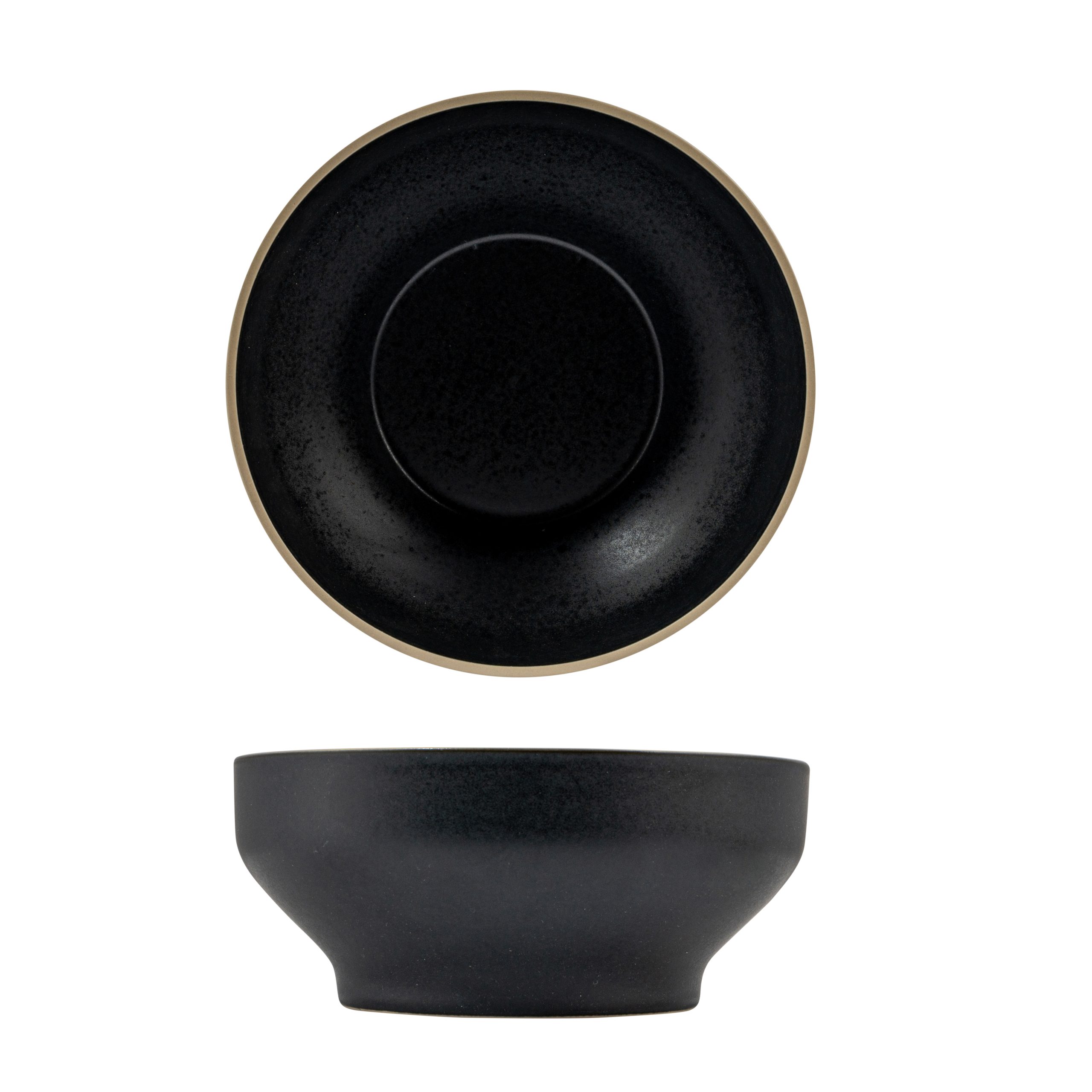 Luzerne Mod Midnight Round Bowl - 1577ml (Pack of 3)