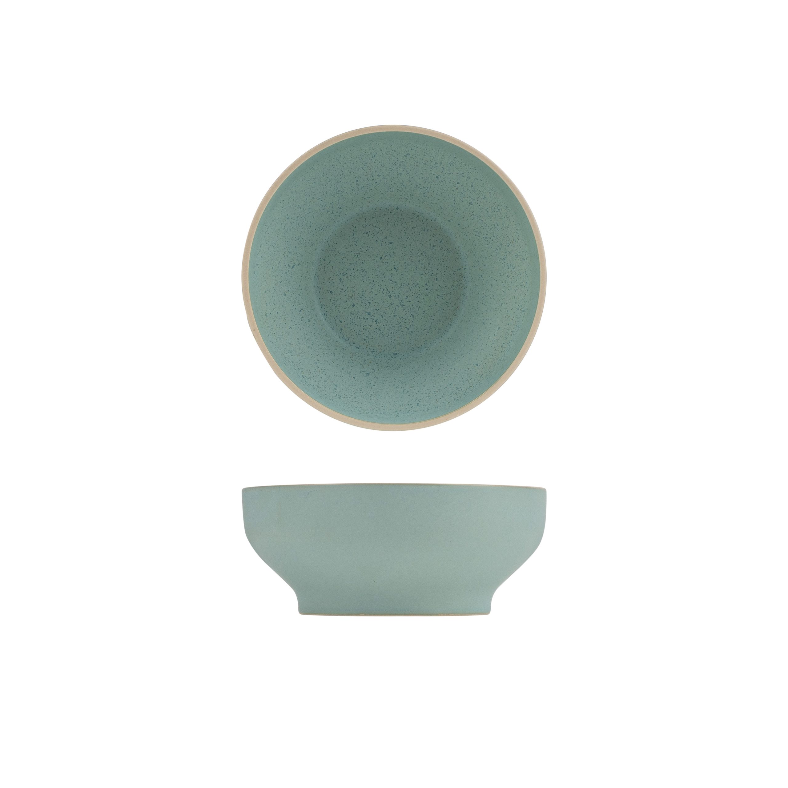 Luzerne Mod Frosted Blue Round Bowl - 630ml (Pack of 6)