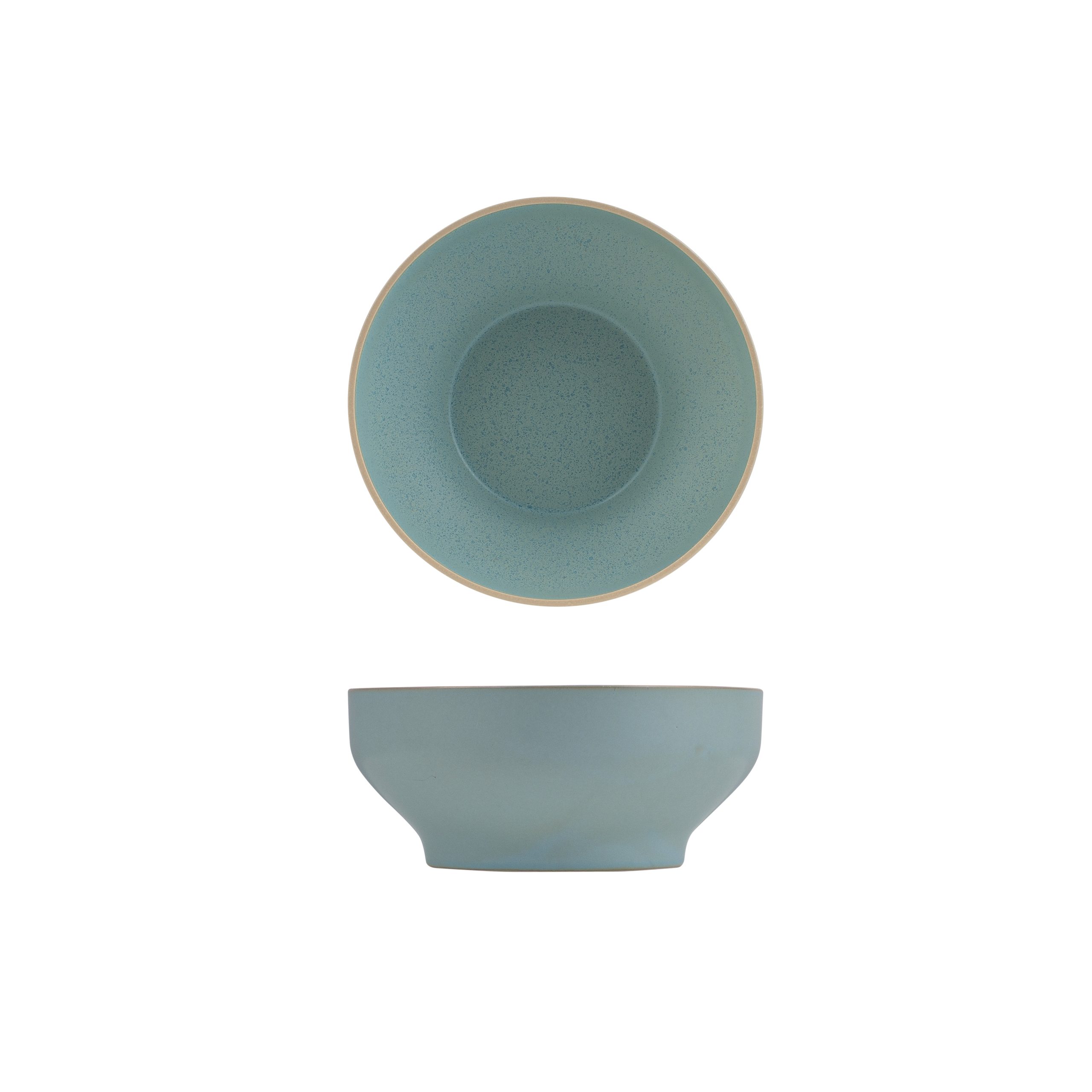 Luzerne Mod Frosted Blue Round Bowl - 1577ml (Pack of 3)
