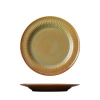 Luzerne Cottage Cinnamon Round Plate - Wide Rim - 210mm (Pack of 6)