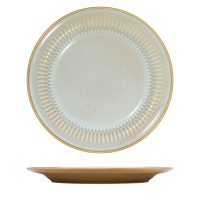 Luzerne Cottage Almond Round Plate - Wide Rim - 270mm (Pack of 4)
